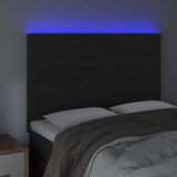 Vidaxl hoofdbord led 144x5x118 128 cm fluweel zwart