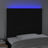 Vidaxl hoofdbord led 80x5x118 128 cm stof zwart