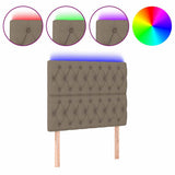 Vidaxl hoofdbord led 90x7x118 128 cm stof taupe