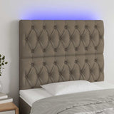 Vidaxl hoofdbord led 90x7x118 128 cm stof taupe