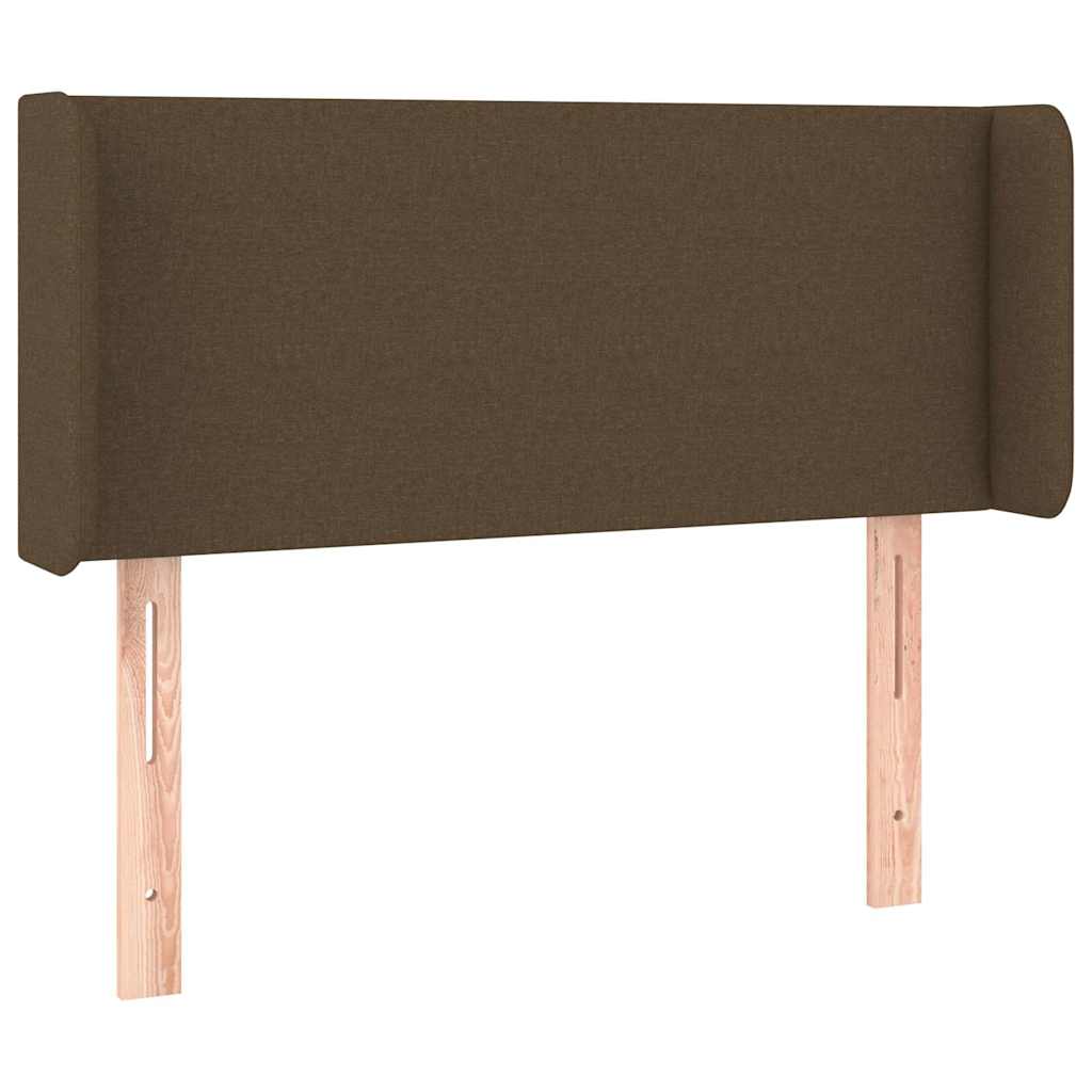 Vidaxl hoofdbord led 93x16x78 88 cm stof donkerbruin