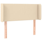 Vidaxl hoofdbord led 103x16x78 88 cm stof crèmekleurig