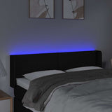 Vidaxl hoofdbord led 147x16x78 88 cm stof zwart
