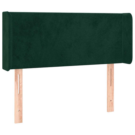 Vidaxl hoofdbord led 93x16x78 88 cm fluweel donkergroen