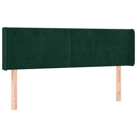 Vidaxl hoofdbord led 147x16x78 88 cm fluweel donkergroen