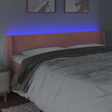 Vidaxl hoofdbord led 163x16x78 88 cm fluweel roze
