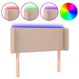 Vidaxl hoofdbord led 83x16x78 88 cm kunstleer cappuccinokleurig