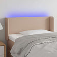 Vidaxl hoofdbord led 103x16x78 88 cm kunstleer cappuccinokleurig