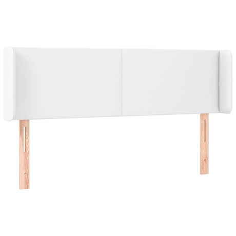 Vidaxl hoofdbord led 147x16x78 88 cm kunstleer wit