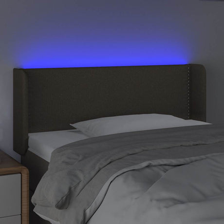 Vidaxl hoofdbord led 93x16x78 88 cm stof taupe