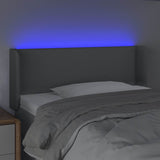 Vidaxl hoofdbord led 103x16x78 88 cm stof lichtgrijs