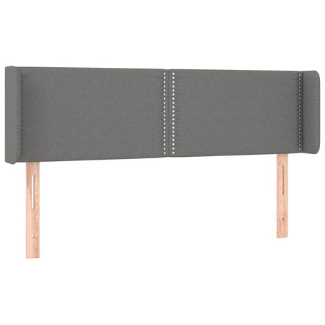 Vidaxl hoofdbord led 147x16x78 88 cm stof donkergrijs