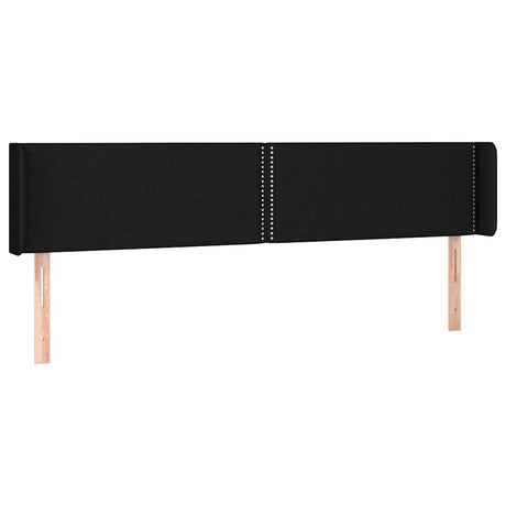 Vidaxl hoofdbord led 163x16x78 88 cm stof zwart