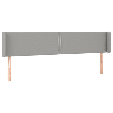 Vidaxl hoofdbord led 183x16x78 88 cm stof lichtgrijs