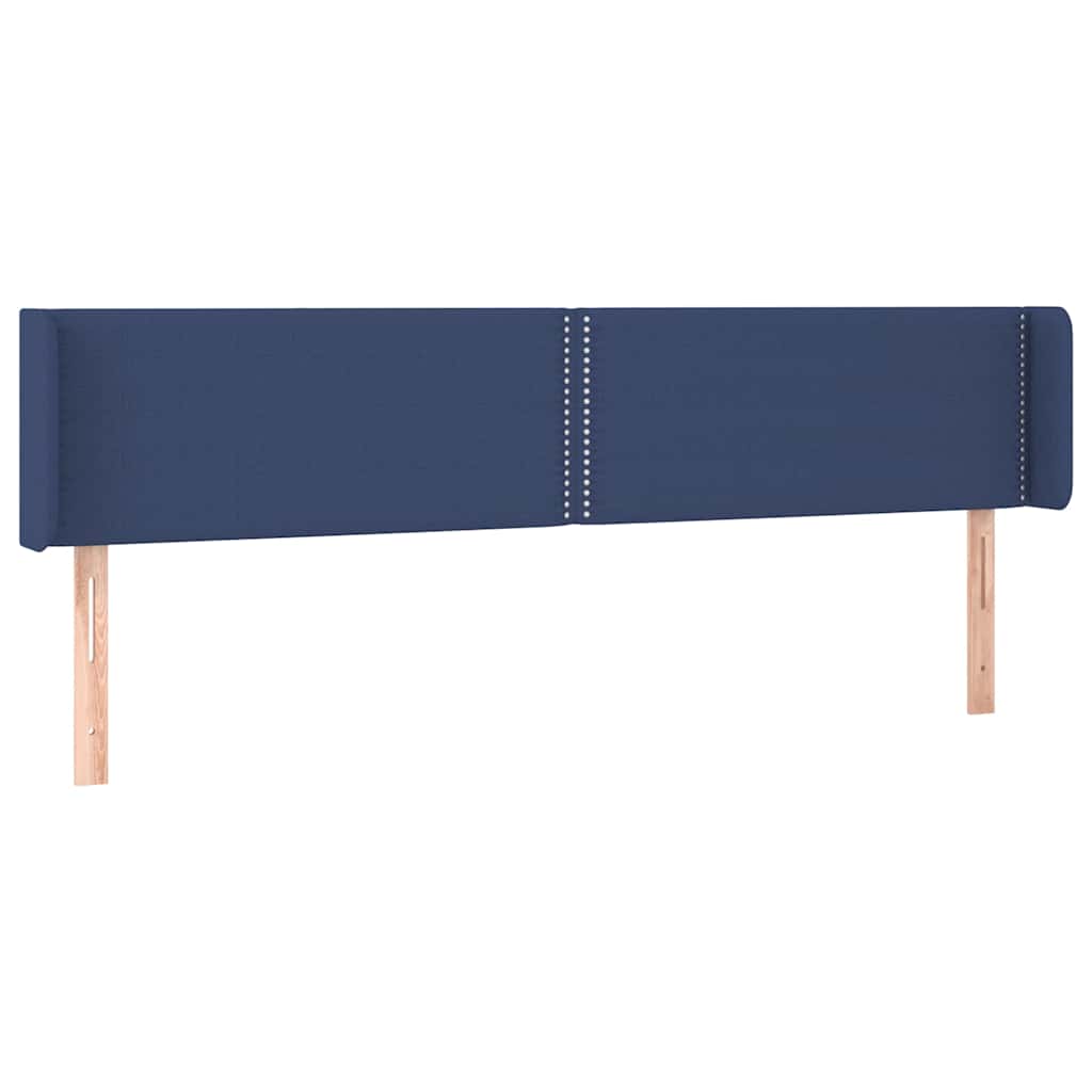 Vidaxl hoofdbord led 183x16x78 88 cm stof blauw