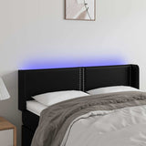 Vidaxl hoofdbord led 147x16x78 88 cm kunstleer zwart