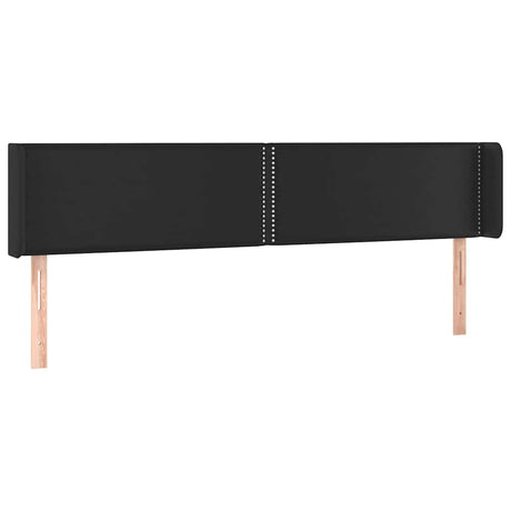 Vidaxl hoofdbord led 203x16x78 88 cm kunstleer zwart