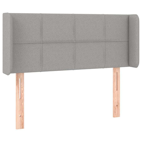 Vidaxl hoofdbord led 83x16x78 88 cm stof lichtgrijs