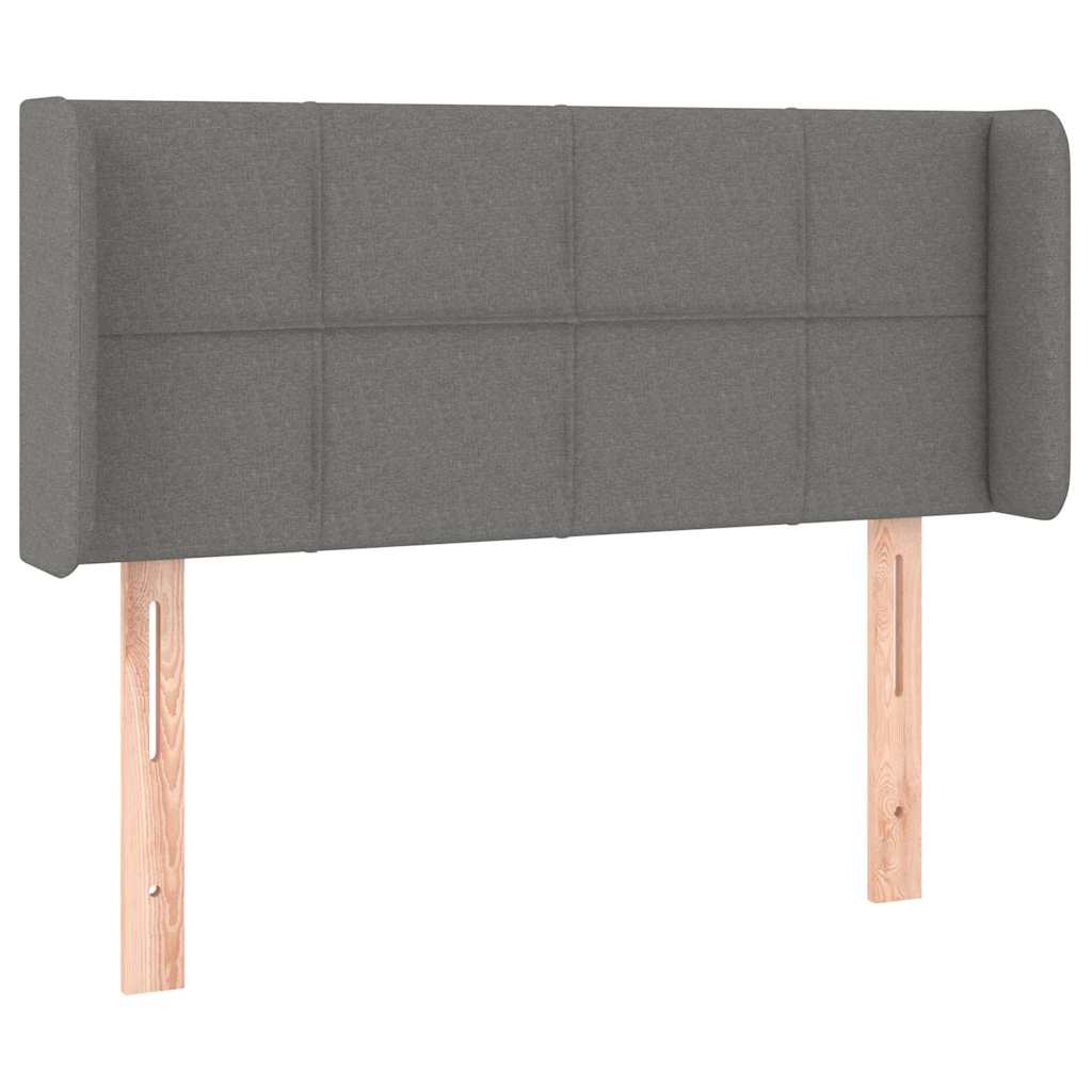 Vidaxl hoofdbord led 83x16x78 88 cm stof donkergrijs