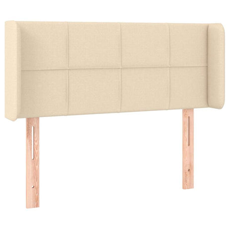 Vidaxl hoofdbord led 93x16x78 88 cm stof crèmekleurig