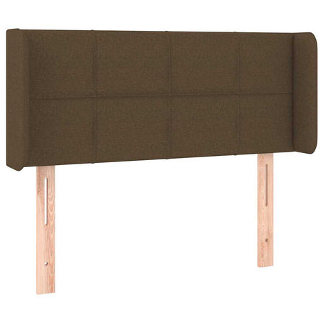Vidaxl hoofdbord led 103x16x78 88 cm stof donkerbruin