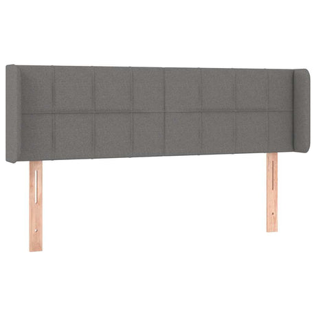 Vidaxl hoofdbord led 147x16x78 88 cm stof donkergrijs