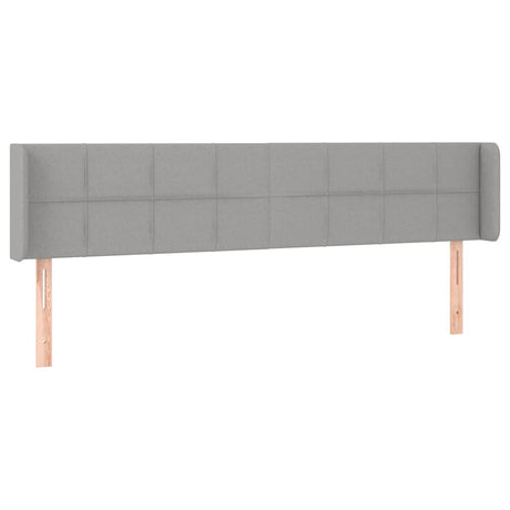 Vidaxl hoofdbord led 163x16x78 88 cm stof lichtgrijs