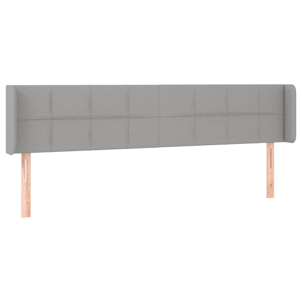 Vidaxl hoofdbord led 183x16x78 88 cm stof lichtgrijs