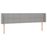 Vidaxl hoofdbord led 183x16x78 88 cm stof lichtgrijs