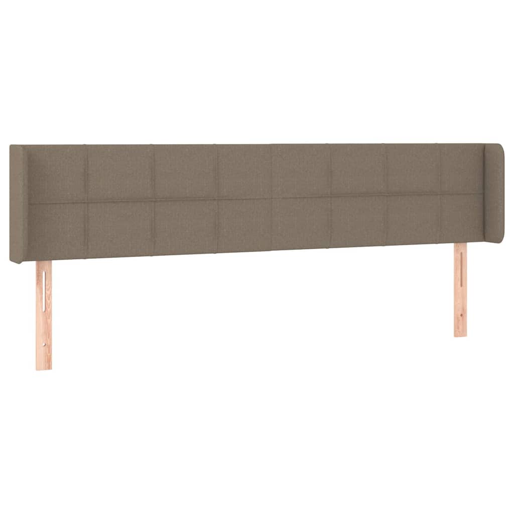 Vidaxl hoofdbord led 183x16x78 88 cm stof taupe