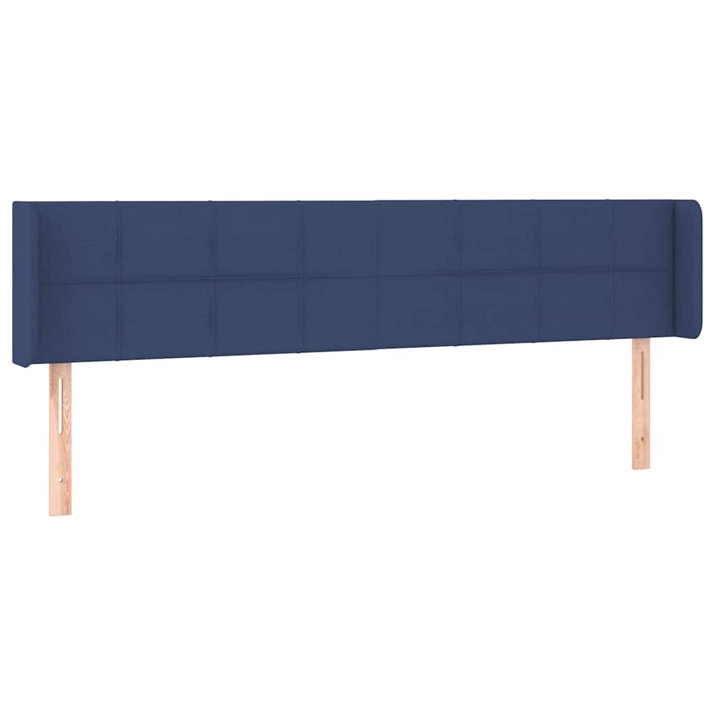 Vidaxl hoofdbord led 183x16x78 88 cm stof blauw