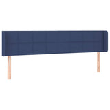 Vidaxl hoofdbord led 183x16x78 88 cm stof blauw