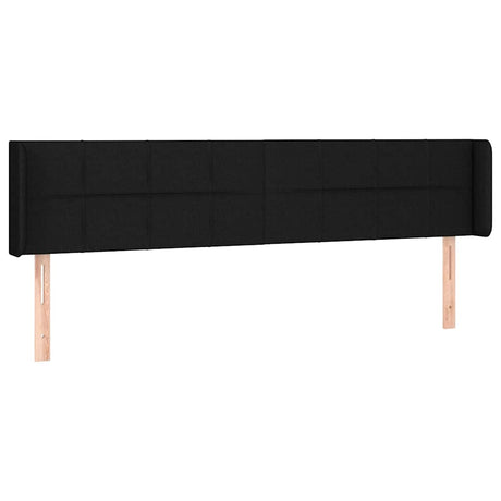 Vidaxl hoofdbord led 203x16x78 88 cm stof zwart