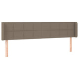 Vidaxl hoofdbord led 203x16x78 88 cm stof taupe