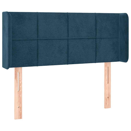 Vidaxl hoofdbord led 103x16x78 88 cm fluweel donkerblauw