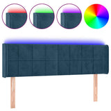 Vidaxl hoofdbord led 147x16x78 88 cm fluweel donkerblauw