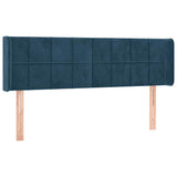 Vidaxl hoofdbord led 147x16x78 88 cm fluweel donkerblauw