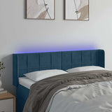 Vidaxl hoofdbord led 147x16x78 88 cm fluweel donkerblauw