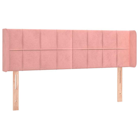Vidaxl hoofdbord led 147x16x78 88 cm fluweel roze