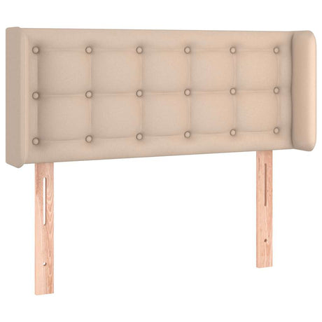 Vidaxl hoofdbord led 93x16x78 88 cm kunstleer cappuccinokleurig