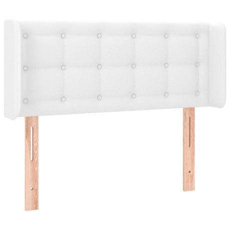 Vidaxl hoofdbord led 103x16x78 88 cm kunstleer wit