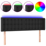 Vidaxl hoofdbord led 147x16x78 88 cm kunstleer zwart