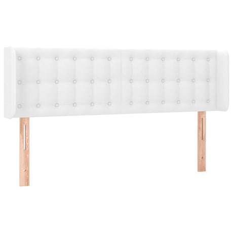 Vidaxl hoofdbord led 147x16x78 88 cm kunstleer wit