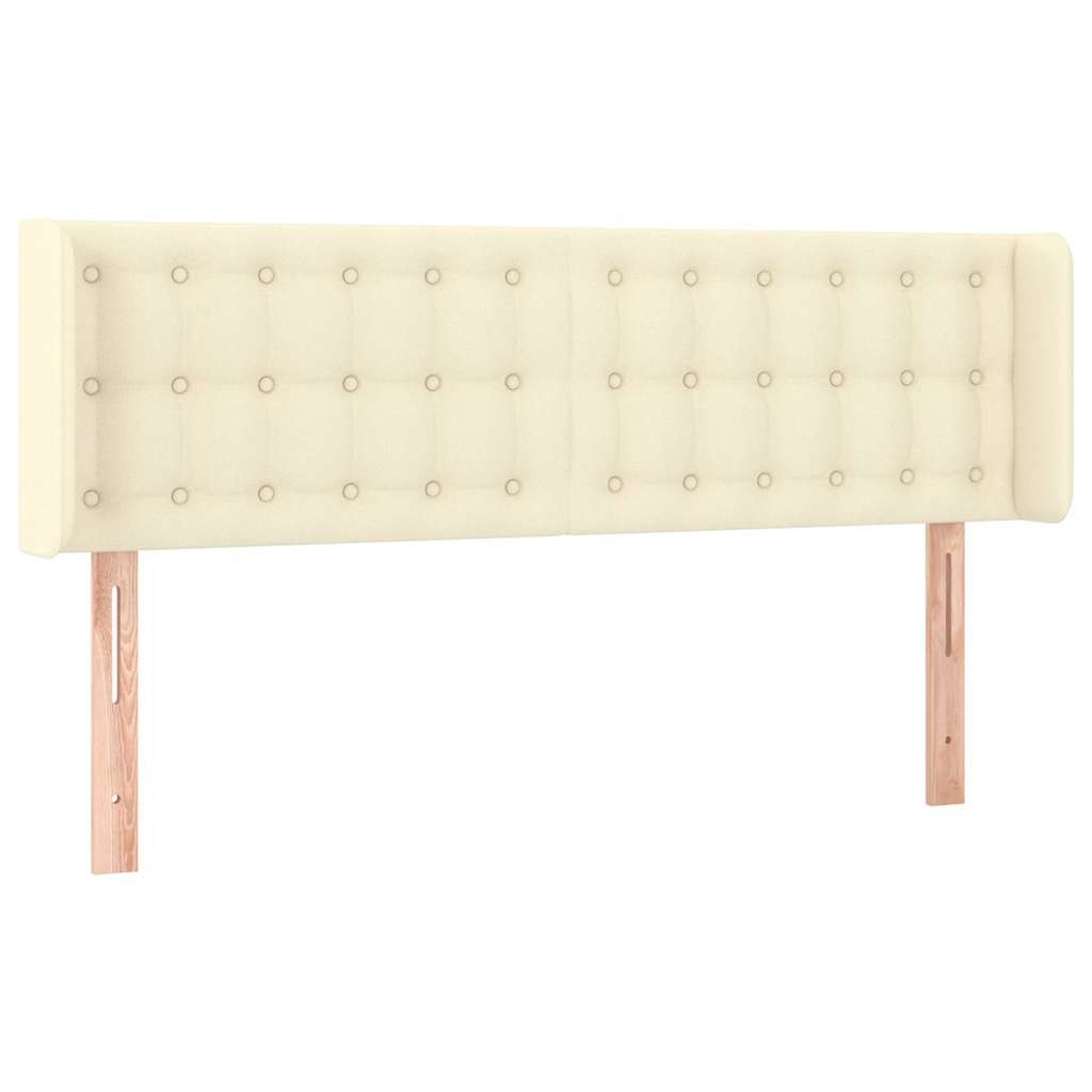 Vidaxl hoofdbord led 147x16x78 88 cm kunstleer crèmekleurig