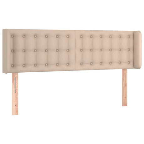 Vidaxl hoofdbord led 147x16x78 88 cm kunstleer cappuccinokleurig