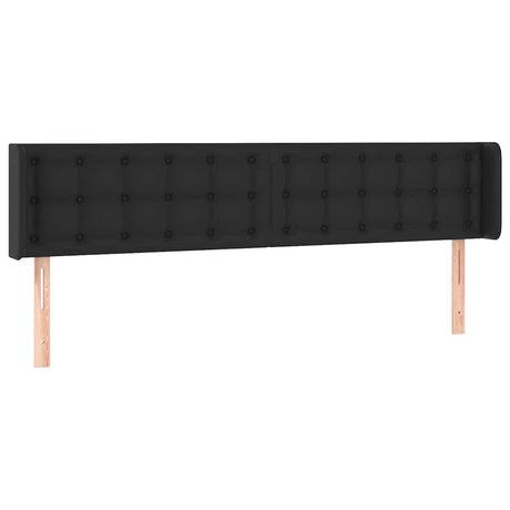 Vidaxl hoofdbord led 183x16x78 88 cm kunstleer zwart