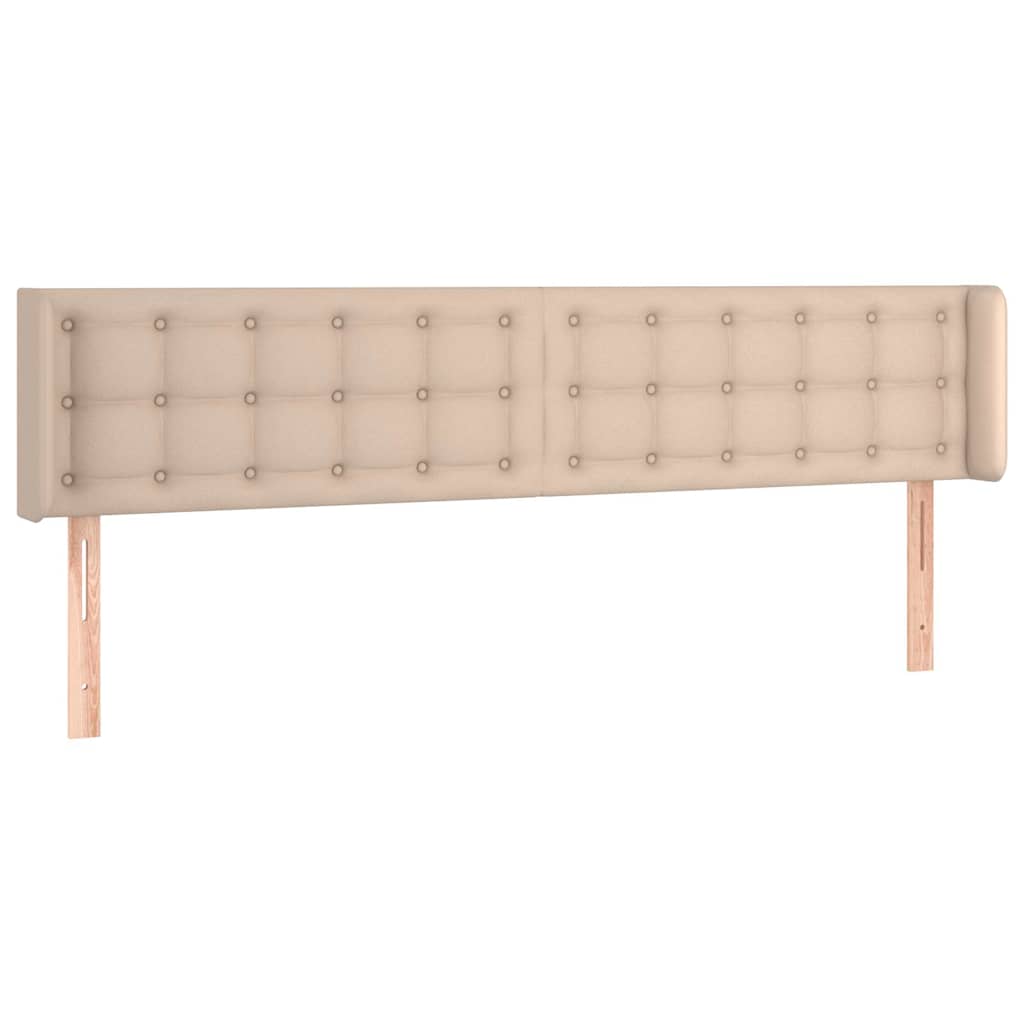 Vidaxl hoofdbord led 183x16x78 88 cm kunstleer cappuccinokleurig