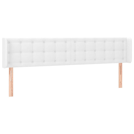 Vidaxl hoofdbord led 203x16x78 88 cm kunstleer wit