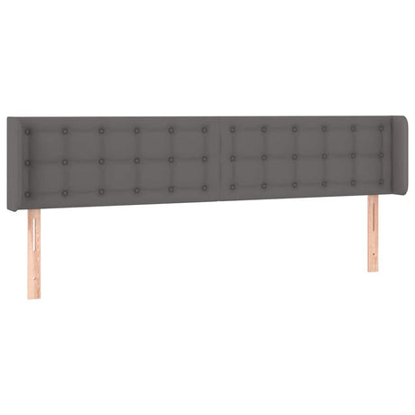 Vidaxl hoofdbord led 203x16x78 88 cm kunstleer grijs