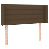 Vidaxl hoofdbord led 93x16x78 88 cm stof donkerbruin